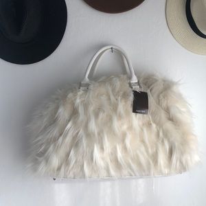 New Z Gallerie faux fur duffel bag
